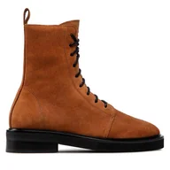 Botki damskie - Botki Simple SL-34-02-000075 Brązowy - miniaturka - grafika 1