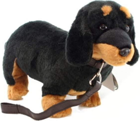 ZOO: pluszowa maskotka JAMNIK ze smyczą 30cm 89858