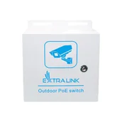 Akcesoria do monitoringu - EXTRALINK MINOS OUTDOOR L2 MANAGED POE SWITCH, 8X GE POE, 2X SFP UPLINK, (2X 90W POE, 6X 30W POE), 200W, OPTICAL FIBER TRAY, SURGE PROTECTOR, COOLING FAN - miniaturka - grafika 1