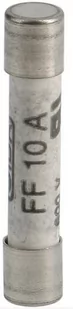 Hager POLO Wkładka aparatowa 6.3x32mm FF 10A 250V L6332FF10-000 10szt. L6332FF10-000 - Bezpieczniki elektryczne - miniaturka - grafika 1