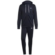 Dresy męskie - Dres męski adidas Ribbed Aeroready granatowy HI5398 M - miniaturka - grafika 1