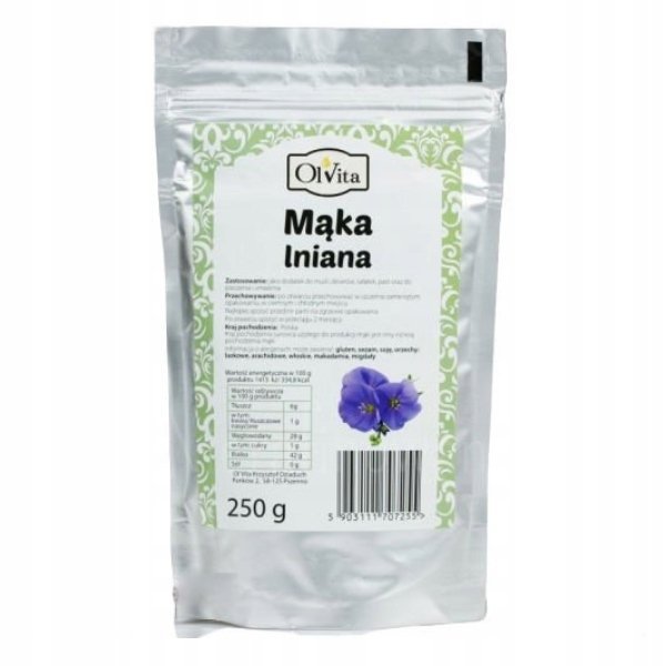 Mąka lniana 250g OlVita