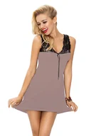 Piżamy damskie - HALKA AFRA (kolor granat, rozmiar L) - miniaturka - grafika 1