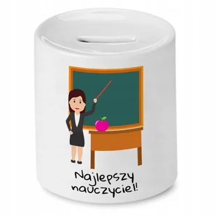 SKARBONKA NA DZIEŃ NAUCZYCIELA NAJLEPSZY PREZENT z Nadrukiem ze Zdjęciem - Skarbonki SKARBONKA NA DZIEŃ NAUCZYCIELA NAJLEPSZY PREZENT z Nadrukiem ze Zdjęciem - Skarbonki - miniaturka - grafika 1