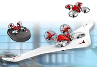 Zabawki zdalnie sterowane - Dron Poduszkowiec Samolot 3W1 Zdalnie Sterowany Rc - miniaturka - grafika 1