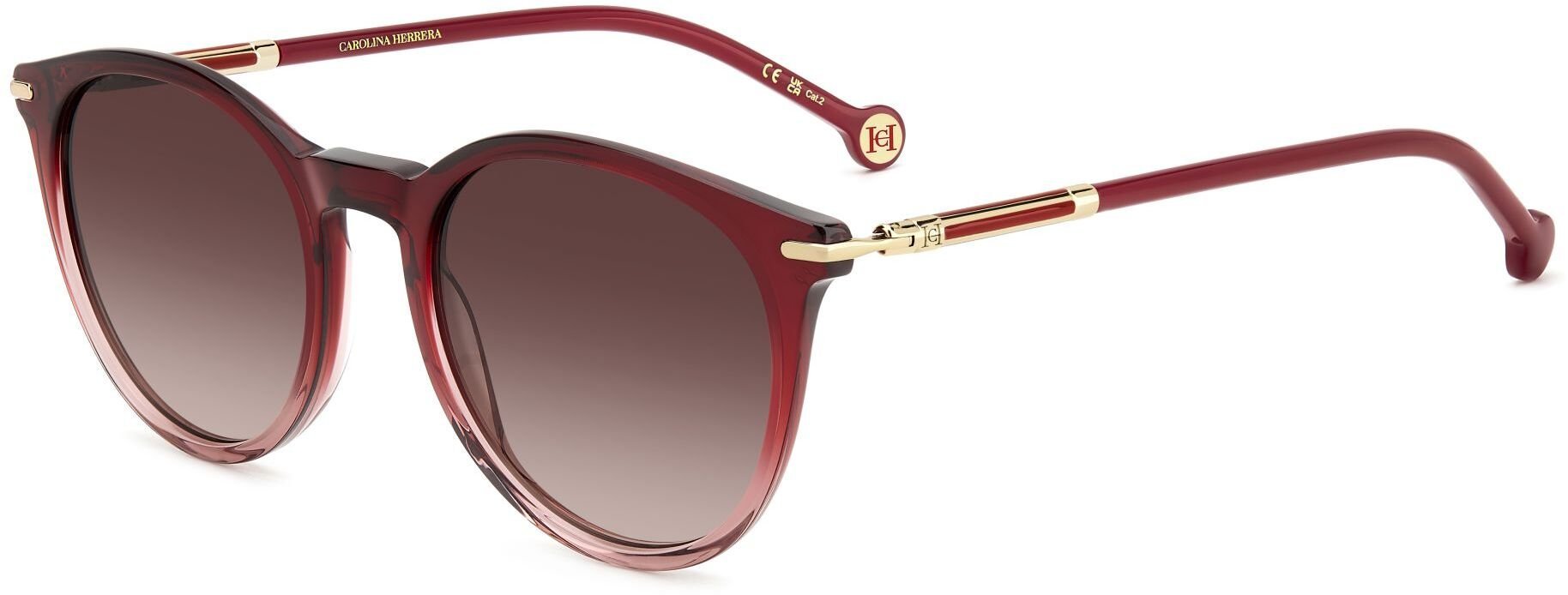 Carolina Herrera HER 0230/S Shaded red 52/20/145 Okulary przeciwsłoneczne dla kobiet