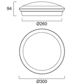 Lampy sufitowe - Sylvania Lampa sufitowa powierzchniowa Start, Ø 30 cm, CCT, Multipower Start Surface, biały / opal, przedpokój, tworzywo sztuczne - miniaturka - grafika 1