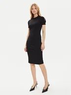 Sukienki - Calvin Klein Sukienka codzienna K20K207233 Czarny Slim Fit - miniaturka - grafika 1