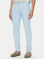 Spodnie męskie - Blend Spodnie materiałowe Natan 20703472 Błękitny Regular Fit - miniaturka - grafika 1