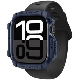 Spigen Etui Rugged Armor do Apple Watch 10 46 mm, granatowe - Akcesoria do smartwatchy - miniaturka - grafika 1