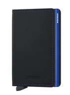 Portfele - Portfel ochrona RFID Secrid Slimwallet Matte - black / blue - miniaturka - grafika 1