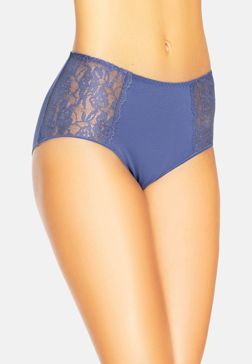Majtki Bawełniane Wysokie Loren granatowe, Teyli