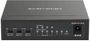 MERCUSYS switch MS106P 6x100Mb/s,4xPoE+,67W,fanless MS106P - Switche - miniaturka - grafika 1