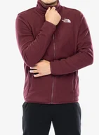 Bluzy sportowe męskie - Bluza polarowa The North Face 100 Glacier Full Zip - alpine plum - miniaturka - grafika 1