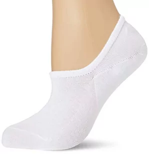 Nur Die Bambus Sneaker Füssling wyjątkowo miękkie, niewidoczne, krótkie skarpetki, antypoślizgowe, silikonowe, na pięcie, damskie, biały, 35-38 EU - Skarpetki dla dzieci - miniaturka - grafika 1