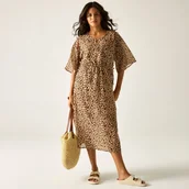 Stroje kąpielowe - Regatta Narzutka plażowa damska Avorno Brązowy, Rozmiar: 40 - miniaturka - grafika 1