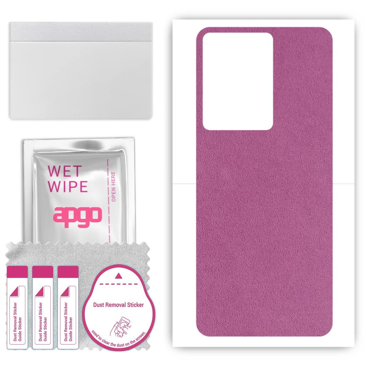 Folia naklejka skórka strukturalna na TYŁ Zamsz do Vivo S16E - Zamsz Fioletowy - apgo SKINS