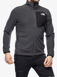 Bluza rozpinana The North Face Experit Grid Fleece - asphalt grey/tnf black - Bluzy sportowe męskie - miniaturka - grafika 1