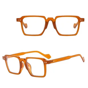 Okulary zerówki do komputera z filtrem BLUE LIGHT STL37I karmelowe + akcesoria - Okulary korekcyjne, oprawki, szkła - miniaturka - grafika 1