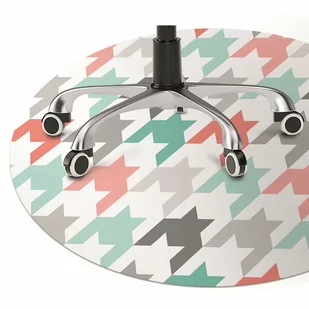 Mata pod fotel ochrona paneli Kolorowa pipetka fi100 cm - Podnóżki, podpórki, podkładki - miniaturka - grafika 1