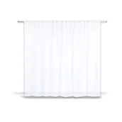 Firany - Firana na taśmie 300 x 160 cm jednokolorowa, biała - miniaturka - grafika 1