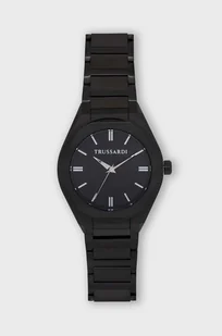 Zegarek Trussardi zegarek i etui na karty kolor czarny R2453156007 - Zegarki męskie - miniaturka - grafika 1