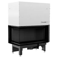 Kominki wolnostojące - Kratki.pl Marek Bal Kominek NADIA lewy BS 14 kW  200 Gilotyna Black NADIA/14/L/BS/G/BLACK - miniaturka - grafika 1