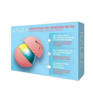 Piłki golfowe TAYLOR MADE KALEA (peach-brzoskwy mat, 12 szt.) - Golf - miniaturka - grafika 4