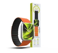 Akcesoria do smartwatchy - Mobile Origin Magnetic Watch Strap II, orange/black - Apple Watch 49mm/46mm/45mm/44mm - miniaturka - grafika 1