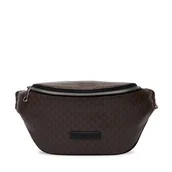 Nerki - Nerka Calvin Klein Emblem Aop Coated Waistbag LV04D3135G Brązowy - miniaturka - grafika 1