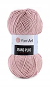 Pasmanteria - Włóczka YarnArt Jeans Plus 83 brudny róż - miniaturka - grafika 1