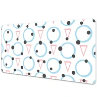 Podkładki na biurko - Podkładka na całe biurko Geometryczne figury 90x45 cm - miniaturka - grafika 1