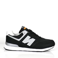 Półbuty męskie - MĘSKIE PÓŁBUTY SPORTOWE KALEIFANG Y89-2B CZARNO SZARE - miniaturka - grafika 1