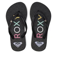 Buty dla dziewczynek - Japonki Roxy ARGL100286 Czarny - miniaturka - grafika 1