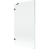 Parawany nawannowe - Mexen Lunar parawan nawannowy 1-skrzydłowy 100 x 150 cm, transparent, gun gray szczotkowany - 897-100-000-66-00 - miniaturka - grafika 1