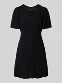 Sukienki - Sukienka mini taliowana z czystej wiskozy model ‘ALBA’ - miniaturka - grafika 1