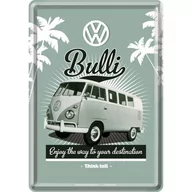 Dekoracje domu - Nostalgic-Art 10210 Volkswagen VW retro Bulli, pocztówka blaszana, 10 x 14 cm 10210 - miniaturka - grafika 1