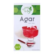 BioLife Agar Agar - Substancja Żelująca 100g - Natural Life ZLFAGAR100G - Przyprawy i zioła sypkie - miniaturka - grafika 1