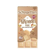 Słodkie kremy i masła - Schogetten Blonde Pure biała czekolada z karmelem 100 g - miniaturka - grafika 1