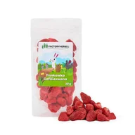 Karma dla gryzoni - FACTORY HERBS Truskawki liofilizowane - przysmak dla gryzoni i królika - 20g - miniaturka - grafika 1