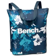 Plecaki - Bench niebieski kolorowy plecak nylonowy miejski plecak niebieski sklep damski 30x40x13 plecak damski D2ORI303M - miniaturka - grafika 1