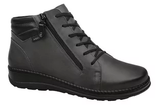 Botki AXEL Comfort 4356 H Szare na zamek Kosela Medic 9356 na Haluksy - Botki damskie - miniaturka - grafika 1