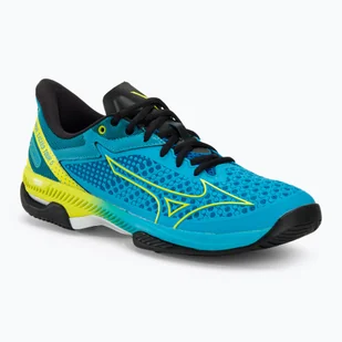 Buty do tenisa męskie Mizuno Wave Exceed Tour 5 AC jet blue/bolt2 neon/black - Buty sportowe męskie - miniaturka - grafika 1