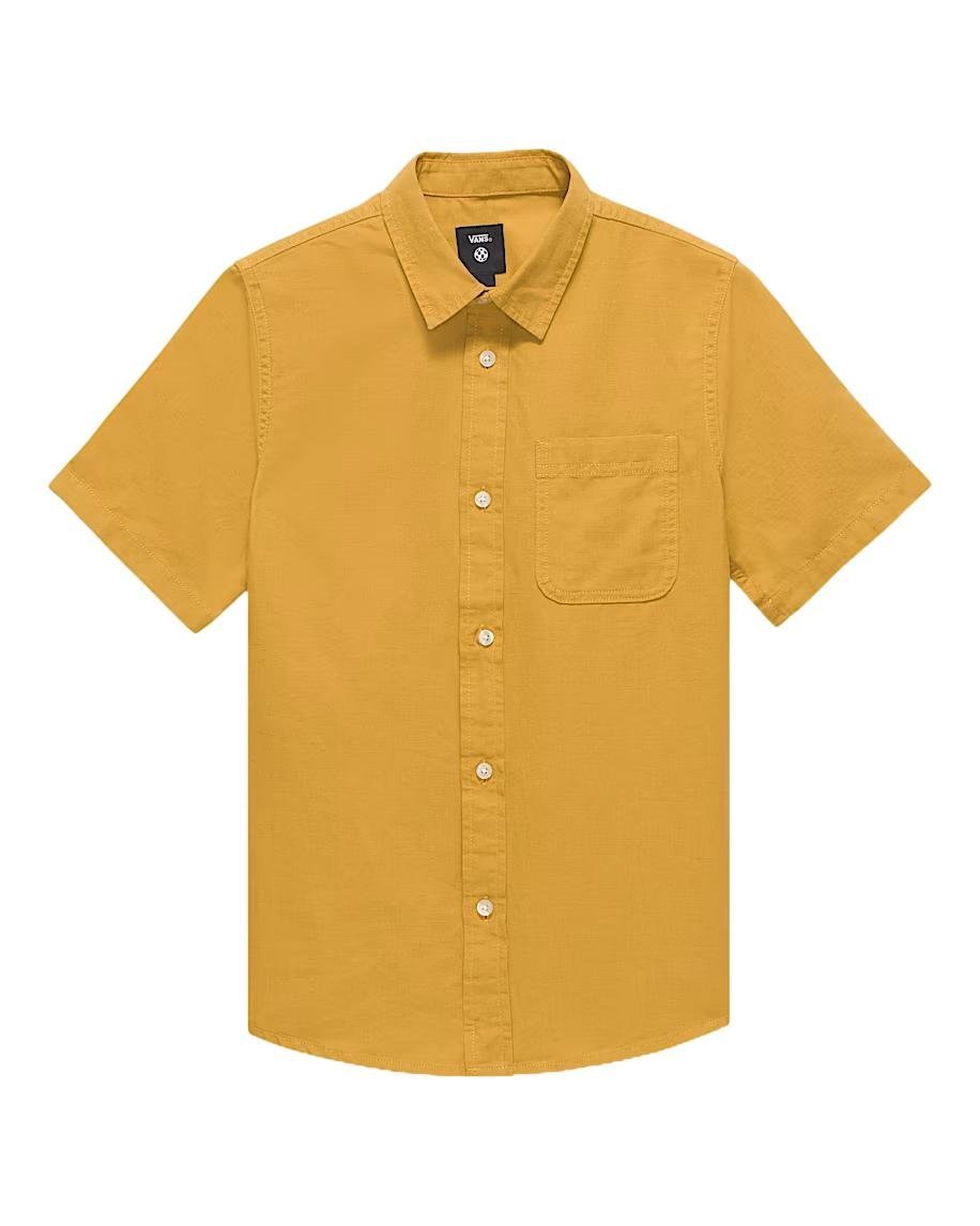 Koszula dziecięca VANS Lawson Solid SS Woven Harvest Gold VN000MGGBL21 S
