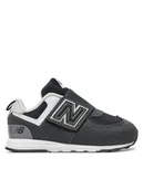 Buty dla dziewczynek - New Balance Sneakersy NW574BK Czarny - miniaturka - grafika 1
