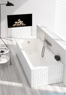 Schedpol Schedline Milos Set wanna prostokątna z nośnikiem styropianowym 160x70 cm 3WSP.MS1P-16070 - Wanny - miniaturka - grafika 5