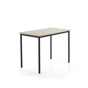 Meble do szkół i przedszkoli - Stół SONITUS PLUS, 1200x700x900 mm, laminat HPL jesion, redukcja hałasu, antracyt - miniaturka - grafika 1