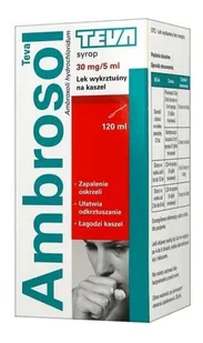 Teva Ambrosol 30mg/5ml 120 ml - Przeziębienie i grypa Teva Ambrosol 30mg/5ml 120 ml - Przeziębienie i grypa - miniaturka - grafika 1