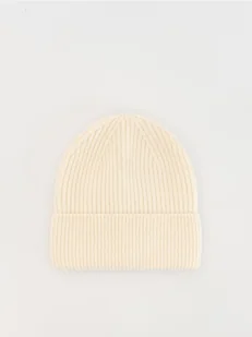 Reserved - Dzianinowa czapka - złamana biel - Czapki dla dzieci - miniaturka - grafika 1