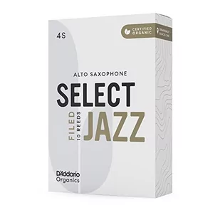 D'Addario Organiczne Select Jazz Filed Alto Stroiki Saksofon - stroiki Sax - Pierwsza i jedyna Organiczna trzcina - 4 miękkie, 5 opakowań - Akcesoria do instrumentów dętych - miniaturka - grafika 1